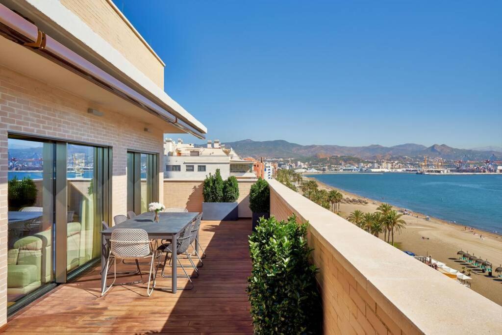 D&R Penthouse On The Beach Apartment มาลากา ภายนอก รูปภาพ
